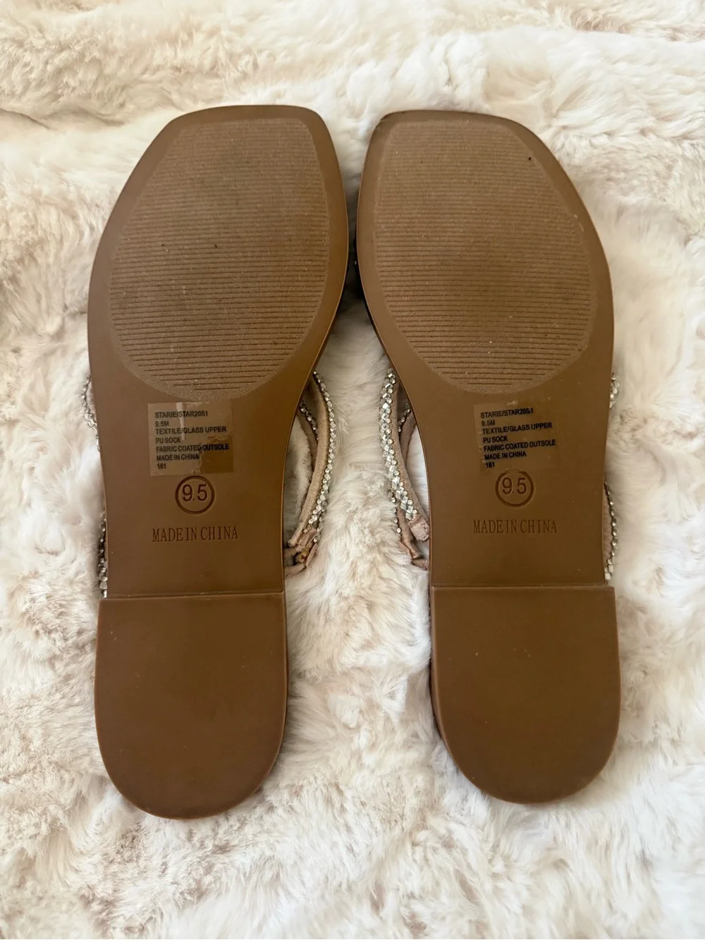 Steve Madden Starie Rhinestone Sandals Size 9.5